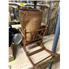Image 4 : Group lot of misc items including - lamps, rocking chair, basket, flag, misc office supplies, etc...