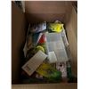 Image 2 : Group of 2 70D hip waders size 11 & box of misc. fishing gear, fishing hooks, etc...