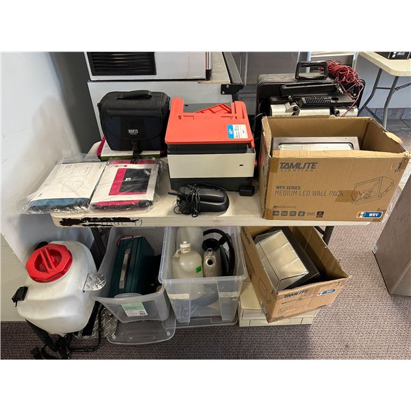 Large group of misc items including - Tamlite industrial lighting, telephone, commercial Duty Manual