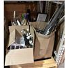 Image 1 : Pallet of misc items including - Artificial flowers, storage container, cleaning supplies, sign, etc