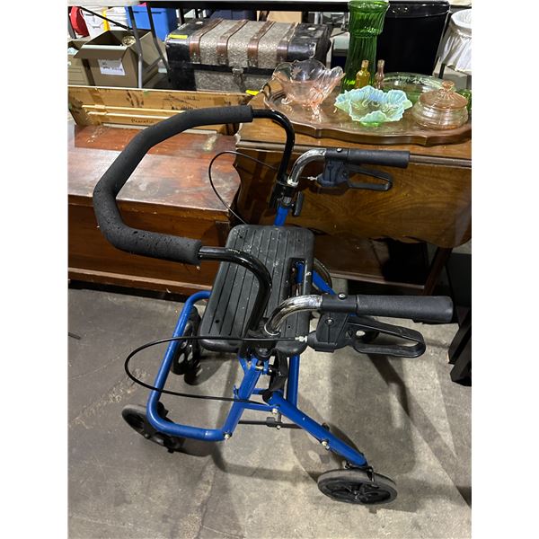 4 wheel foldable walker