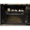 Image 2 : 2-door electric fireplace (57in L x 15 1/2 x 34.5in H)