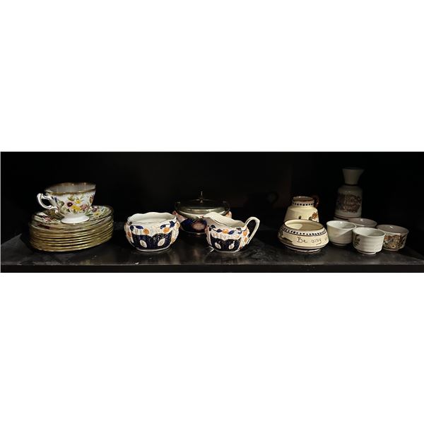 Group of misc tea sets including - cups, plates, etc...