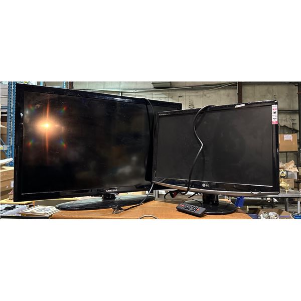Group of 2 monitors including - LG & Samsung