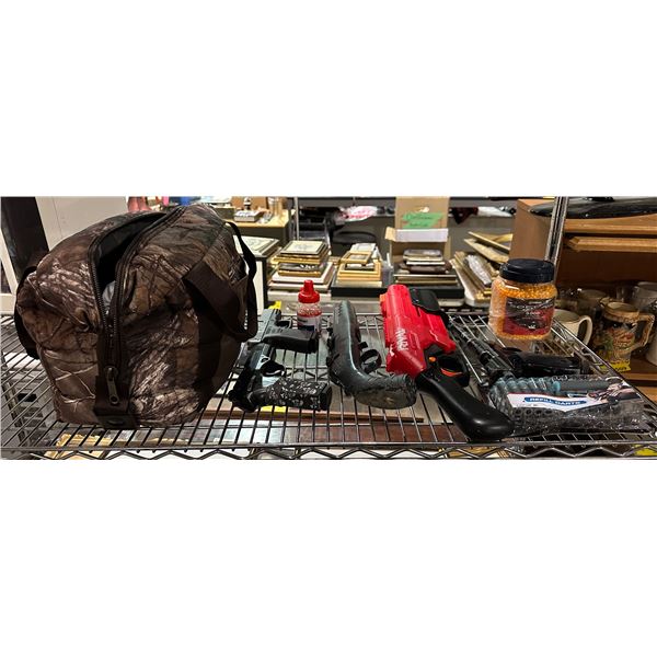 Group of misc pellet guns w/metal & plastic pellets