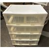 Image 2 : 4 drawer plastic storage bin
