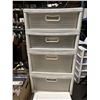 Image 4 : 4 drawer plastic storage bin