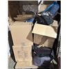 Image 1 : Large pallet of misc items including - clothing, suitcase, bags, etc...