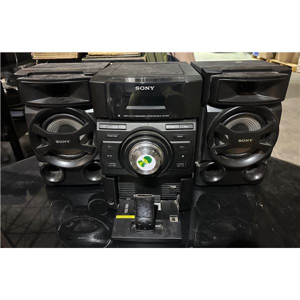 Sony mini HIFI component system MHC-EC69I w/vintage ipod stand
