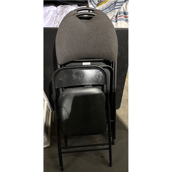 Group of 3 chairs & table