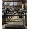 Image 1 : Rolling 4-tier shelving unit missing shelves (approx. 87in H)