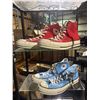 Image 1 : Group of 2 red & blue size 8 Converse shoes