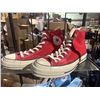 Image 2 : Group of 2 red & blue size 8 Converse shoes