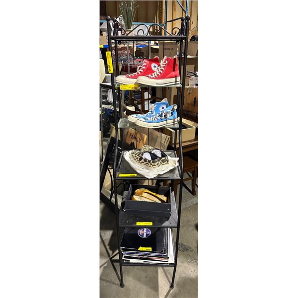 6 tier metal display shelf