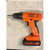 Image 2 : Black & Decker - cordless drill/driver - model LD120 & assorted tool accessories in bag