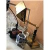 Image 3 : Group of assorted items - includes desk lamps / vintage chick hicks home decor lamp / wine glasses e