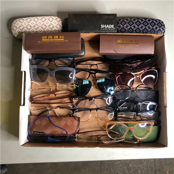 Group of assorted sunglasses & prescription glasses - includes Guess / Foster grant etc - approx 25