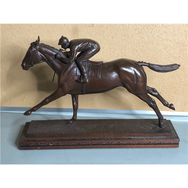 Bronze Man o' War sculpture by Marilyn Newmark