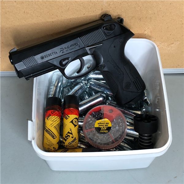 Beretta PX4 Storm .177 Caliber Blowback BB Gun Pistol w/ box of BB gun ammo