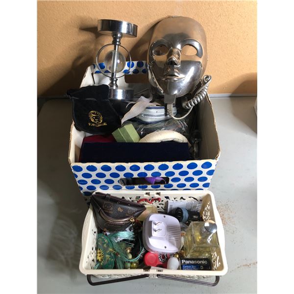 Group of assorted items - includes jewelry / Rejuveface 20 / Pecksniff's England cologne etc