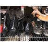 Image 4 : Rack of assorted shoes - approx 49 pairs & group of purses & bags