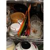 Image 2 : rack full of assorted kitchen items - includes storage jars / Cuisinart stand mixer etc