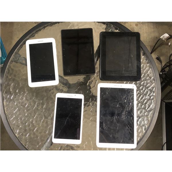 Group of assorted smart tablets - Samsung, Proscan, Blackberry, etc... (not tested)