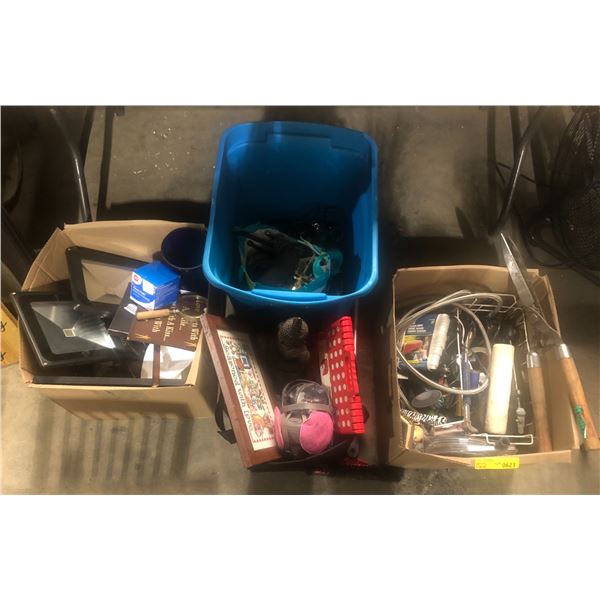 Large group of misc items including - Buddha, lighting, tools, etc...