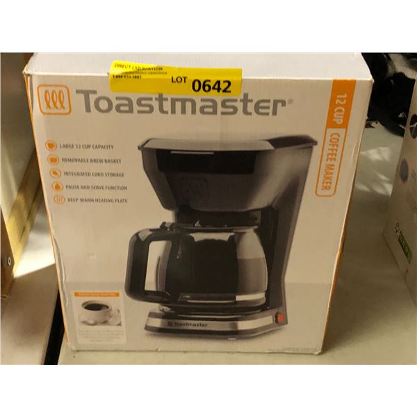 Toastmaster 12-cup coffee maker