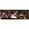 Image 1 : Group of misc household kitchen items including - Tupperware, bowls, cooking trays, etc...