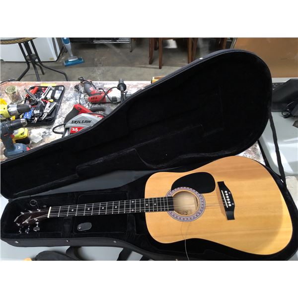 Burswood acoustic guitar w/case