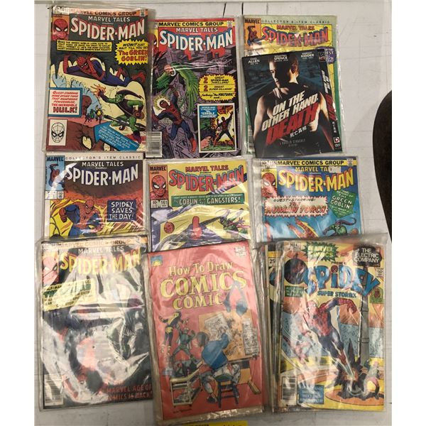 Group of vintage 1980s Spider-Man comics (approx. 9)
