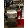 Image 2 : Group of 6 tier storage shelf, 3 unit red shelf, storage bin, etc...