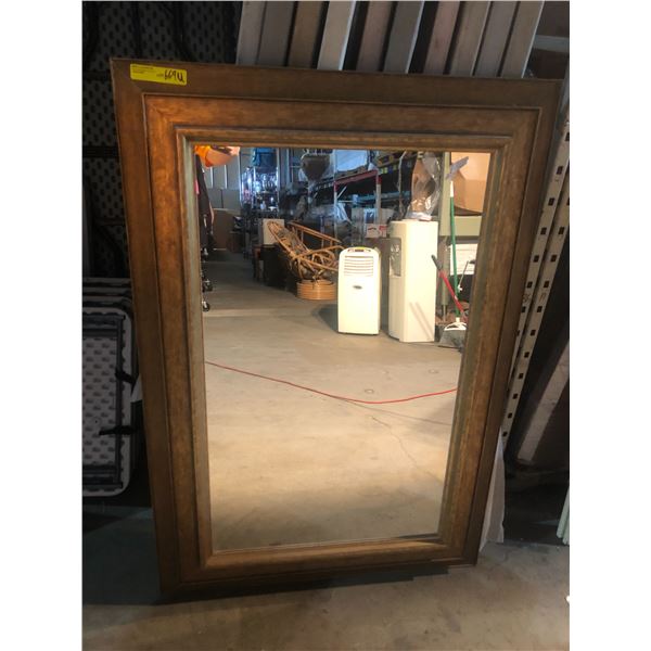 Framed wall hanging mirror (approx. in 36W x in 52in H)