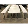Image 2 : Cafeteria/picnic table - approx 69" x 54" x 19"