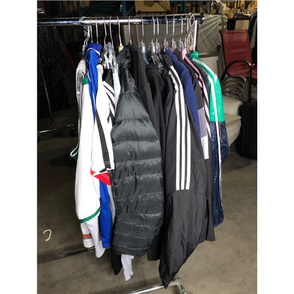Group of assorted clothing - sleeveless tops/ jerseys/ running jackets/ trousers (approx. 15 pcs)