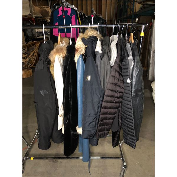 Group of assorted winter jackets (approx. 12 pcs)