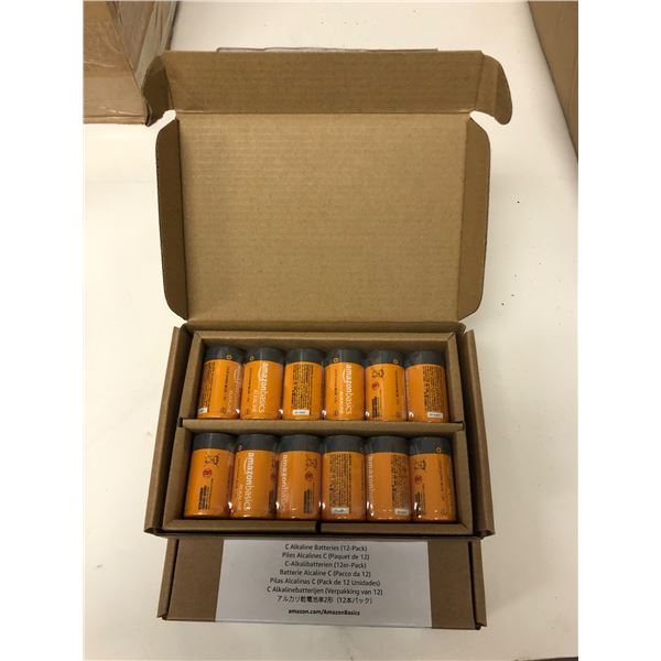 3 NEW boxes of Amazon Basics - 12-pack alkaline batteries