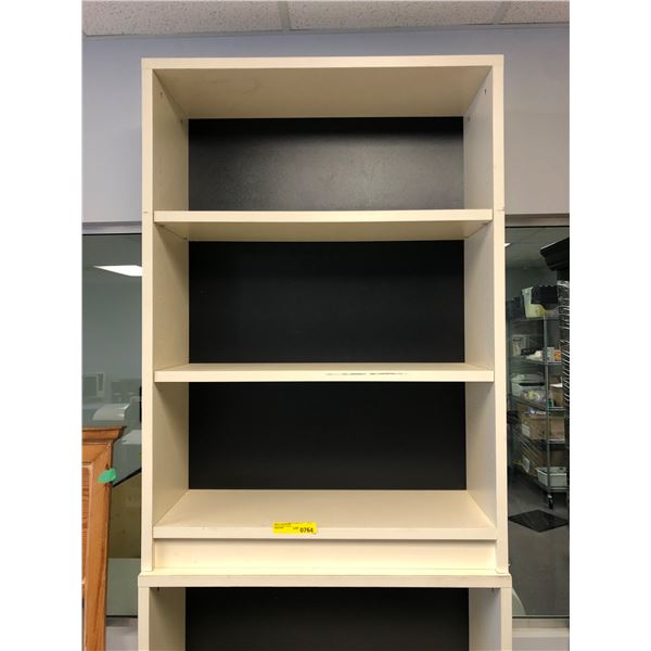Group of 2 display cabinets (approx 34" x 12" x 48" H)