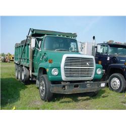 1984 FORD LN8000 TRI-AXLE DUMP