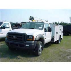 (UNUSED) 2005 FORD F550 SERVICE TRUCK