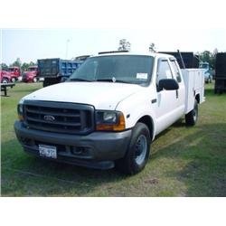 2001 FORD F250 EXTENDED CAB SERVICE TRUCK