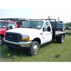 2000 FORD F450 FLATBED TRUCK