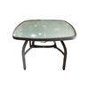 Image 1 : Pisa 40" Square Dining table w/alum top w/umbrella holder