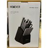 Image 2 : New Homever 16pcs knife set in box KF-H8003
