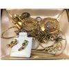 Image 3 : Group of assorted jewelry - includes rings / bracelets / earrings / watches etc
