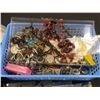 Image 2 : Group of assorted jewelry - includes necklaces / trident pin lapel / chain necklaces / rings etc