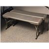 Image 1 : Group of 2 - Lifetime portable bench without back (approx3ft x 17" H)