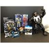 Image 1 : Group of assorted action figures - includes Saban's Power Rangers / Avengers Iron Man / Batman / Ven