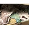 Image 3 : 2 boxes full of assorted bedding & clothing